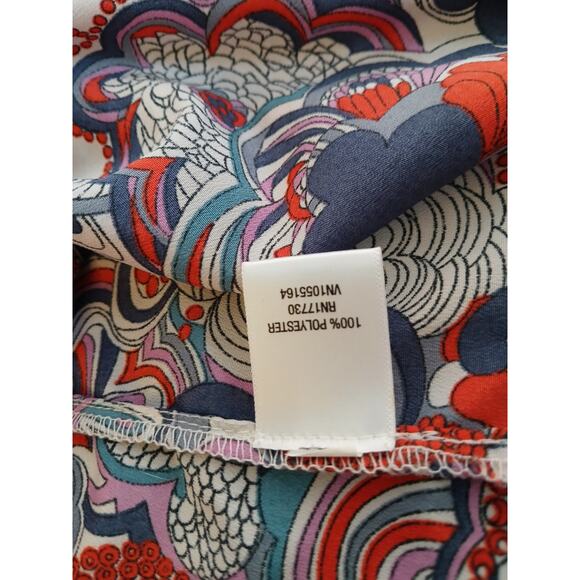 Liberty of London for Target Popover Blouse Floral Paisley Half Sleeve Top M - Picture 7 of 9